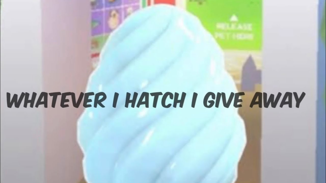 HATCHING CRYSTAL EGGS AND GIVING IT AWAY IN ADOPT ME