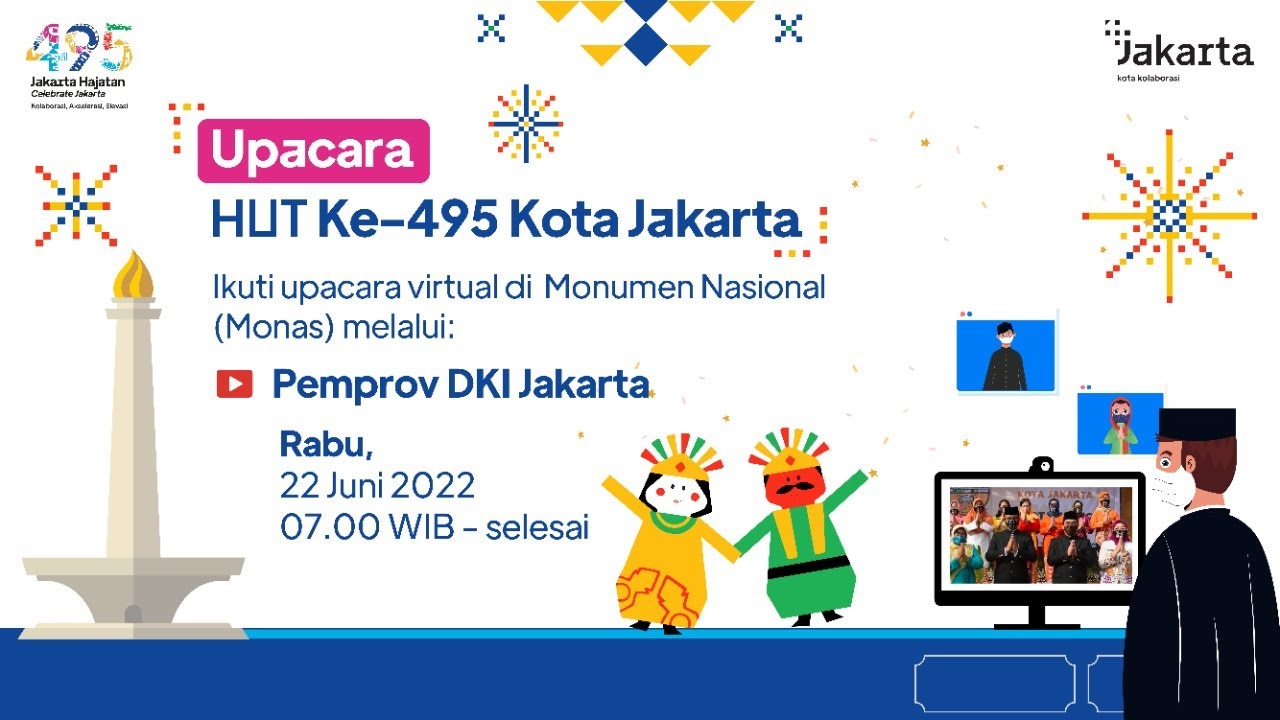 Upacara HUT ke-495 Kota Jakarta - 22 Juni 2022