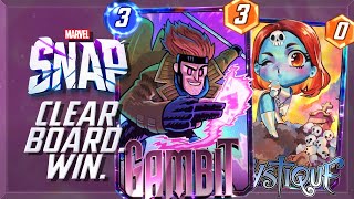 GAMBIT BOARD CLEAR COMBO | Marvel Snap Deck