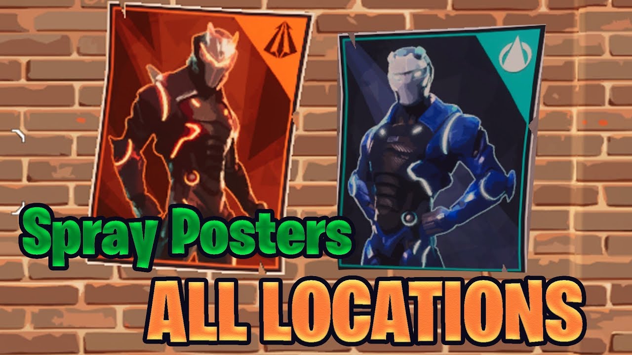 Spray Over Different Carbide And Or Omega Posters Locations - spray over different carbide and or omega posters locations fortnite battle royal