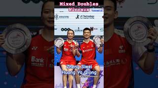 mixed doubles winner | interview with Zheng Huang #singaporeopen2024