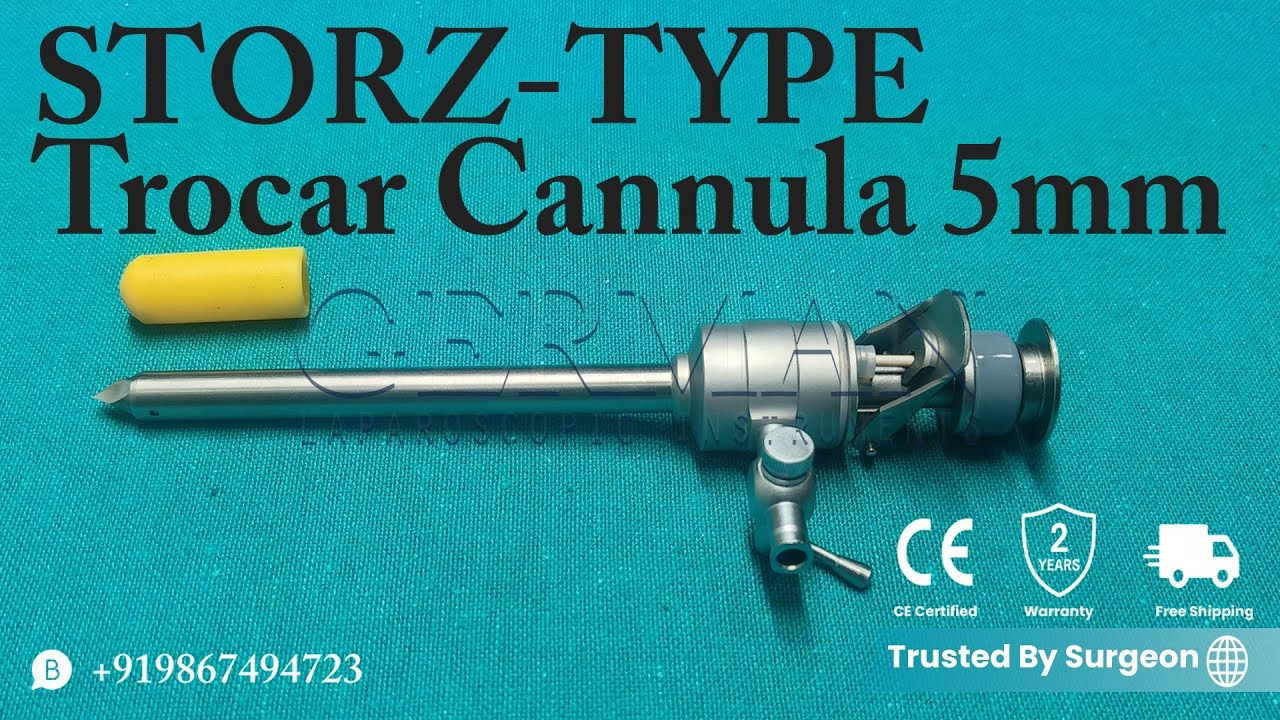 German Quality Laparoscopic Storz-type Trocar Cannula 5mm | Reusable | CE Certified | Mumbai INDIA
