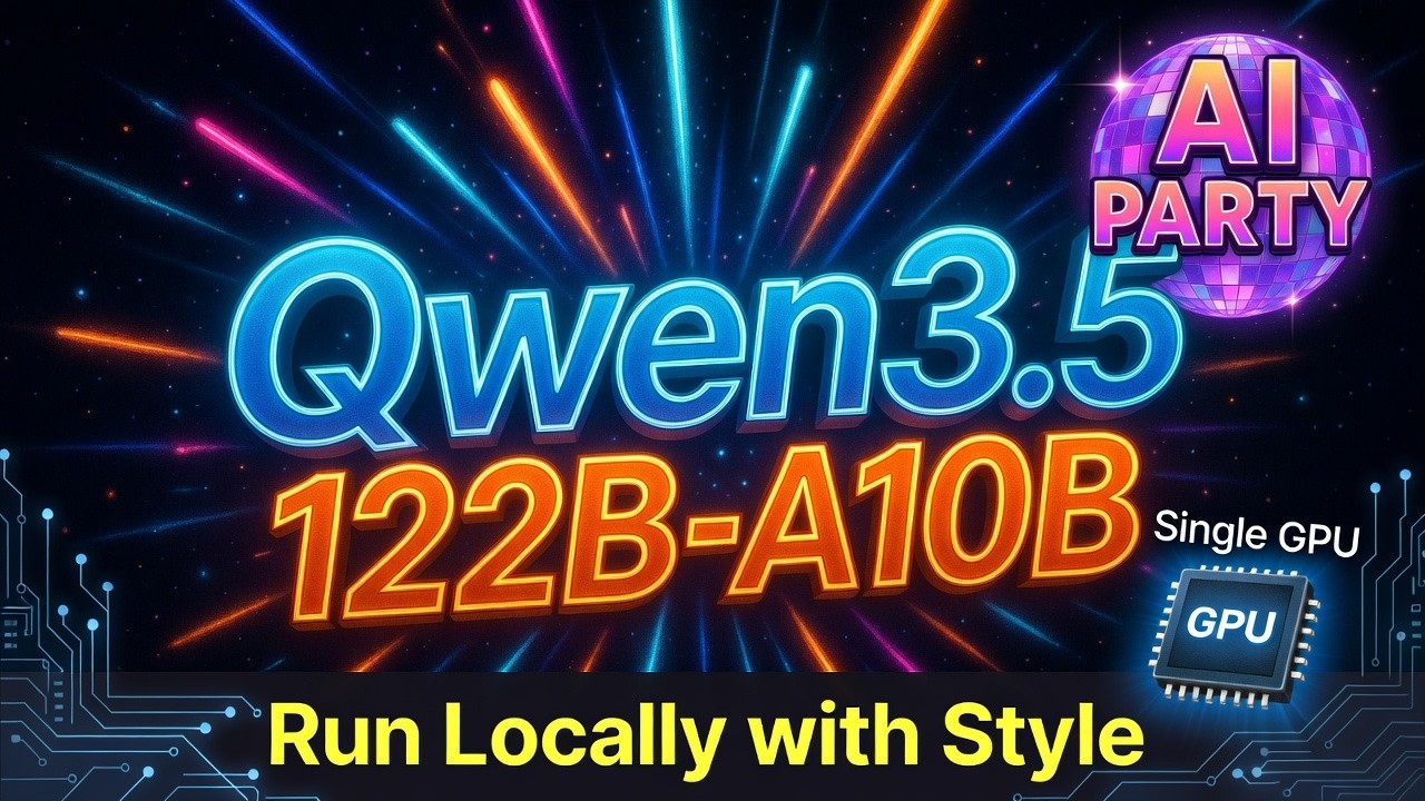 Qwen3.5-122B-A10B: The Ultimate AI Party: Run Locally with Style