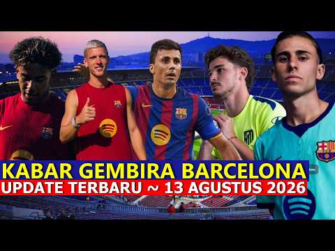 Barca Squad Crisis Over ⚫ Barcelona News Today ⚫ August 13, 2026 Edition
