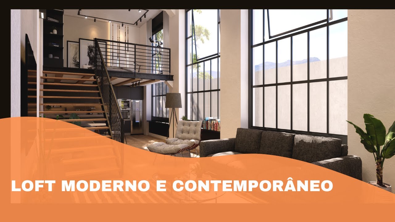PROJETO 3D LOFT MODERNO E CONTEMPORANEO - YouTube