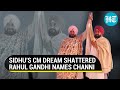 Snub to sidhu rahul gandhi declares channi as congress punjab cm face