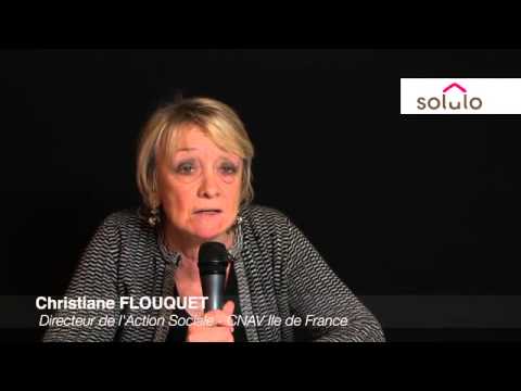 Christiane Flouquet, Directeur de l'Action Sociale, CNAV Ile de France, au Salon Solulo 2013