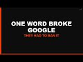 Google AI Crashes From One Word (Try This Now!)