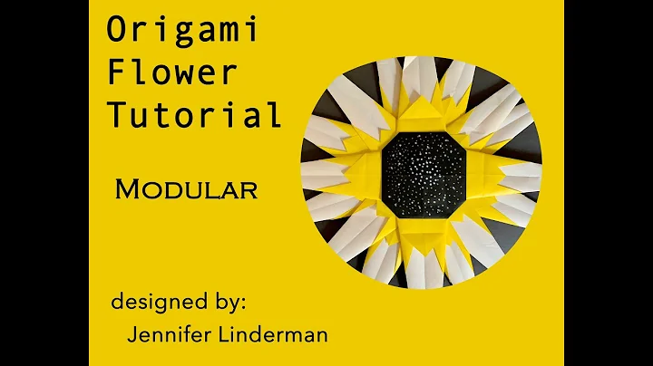 Origami Modular Flower design by Jennifer Linderman