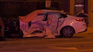 One Killed in Pasadena Crash, Four Injured