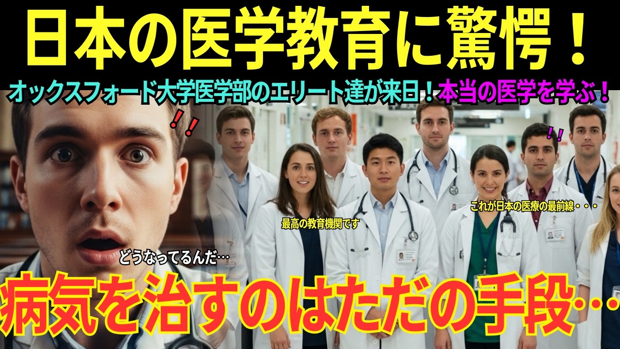 【海外の感動話】「先生、僕たち何を6年間勉強してたの？」オックスフォード医学部トップ学生が東京の病院で号泣…イギリス医療界を震撼させた