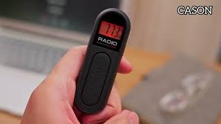Cason Best Small Fm Radiopocket Mini Radio With Earphones, Rechargeable Portable Transistor Radio
