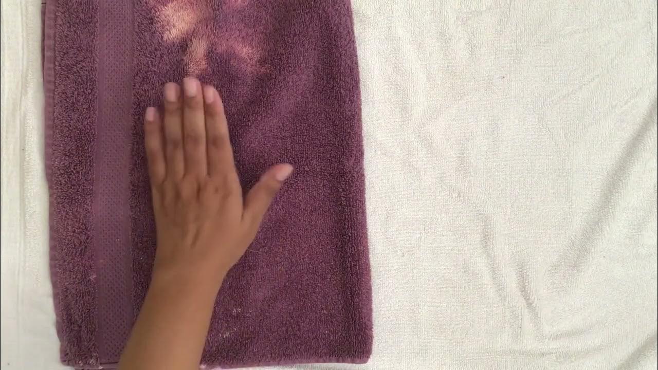 Folding towels asmr YouTube