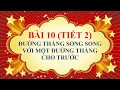 Toán học lớp 8 - Bài 10 - Đường thẳng song song với một đường thẳng cho trước - Tiết 2