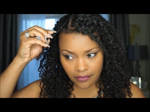 DEFINED  3 STRAND TWIST OUT TUTORIAL ON AFRO CURLY KINKY CLIP IN EXTENSIONS