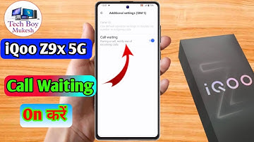 iqoo z9x 5g call waiting setting | iqoo z9x 5g me call waiting kaise kare