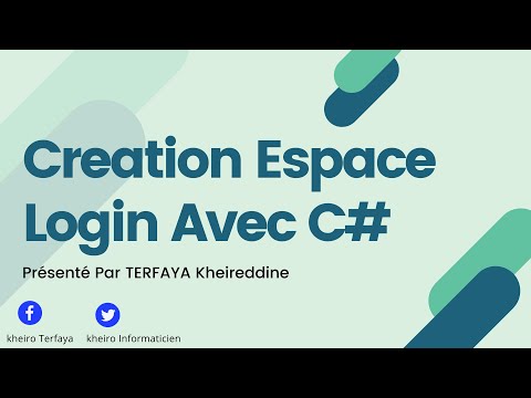 Création Espace Login Avec C# Etape par Etape