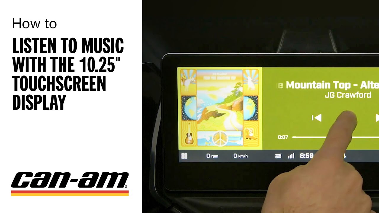 How to Listen to Music with the 10.25" Touchscreen Display - YouTube
