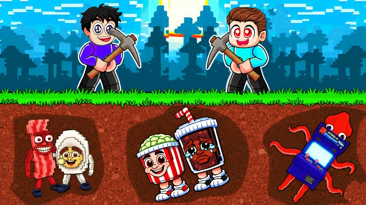 NOOB VS PRO DIG A BRAINROT COMPETITION IN ROBLOX!!