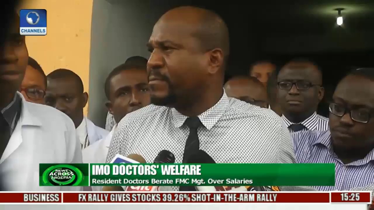 Imo Doctors Welfare: Resident Doctors Berate FMC Mgt. Over Salaries