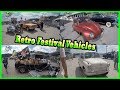 Autoshow 2017 Old Car Land Exploring. Retro Festival Vehicles from the 1980s. Classic and Rare Cars