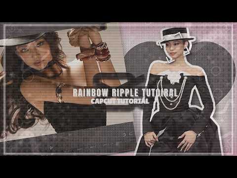 Rainbow Ripple Effect Tutorial | CapCut PC Beginners🌈✨