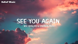 Video thumbnail of "Wiz khalifa & Charlie Puth - See You Again (Lyrics)"