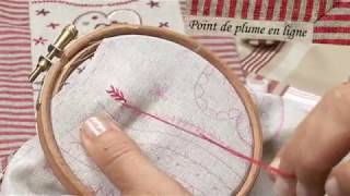 【刺しゅうレッスン】フライステッチ 【アンシャダンレギュイユ/刺しゅうのお店】