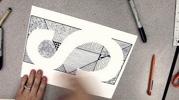 Positive Negative Zentangle