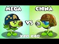 PvZ 2   40 Plants Level 100 use 1 Power Up Vs Shield Zombies Level 40   Who will win