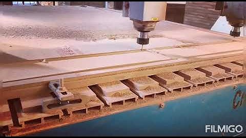 Cnc router machine with double head