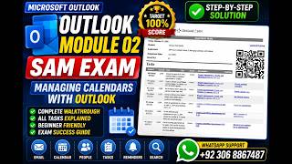SAM Exam Outlook Module 02 Managing Calendars with Outlook | 100% Solution | Microsoft Outlook 365