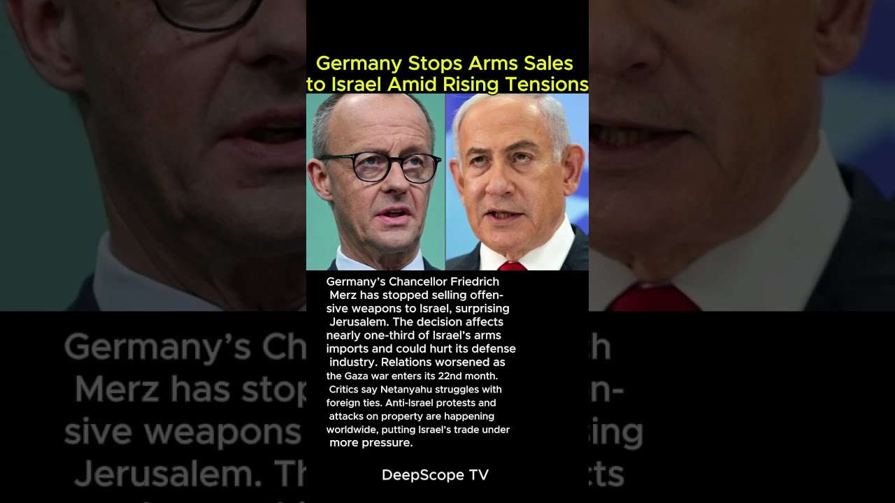 Germany Stops Arms Sales To Israel Amid Rising Tensions Gazawar Breakingnews