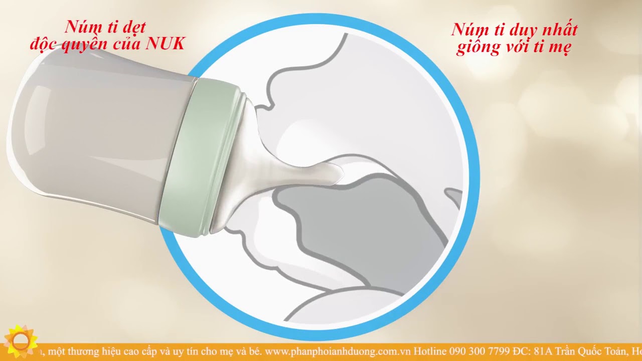 Nuk Nature Sense - Thế Hệ Mới - Bình Sữa Thuận Tự Nhiên
