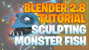 Daily Sculpting - Monster Fish - Blender 2.8 Tutorial