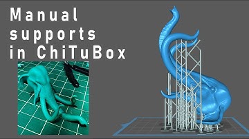 Manually add 3D printing supports in ChiTuBox