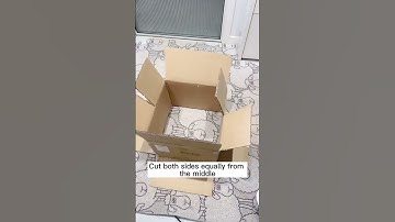 Cách chế thùng giấy carton gói hàng #home #shopee #craft