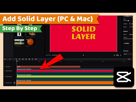 How to Add Solid Layer | Solid Background Color Layer | CapCut PC Tutorial