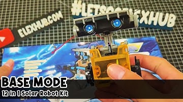 BASEMODE - 12 in 1 Solar Robot Assembly Part 1 - STEM Educational for KIDS
