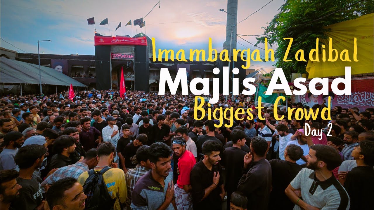 Huge Shia Crowd | Majlis e Asad Imambargah Zadibal