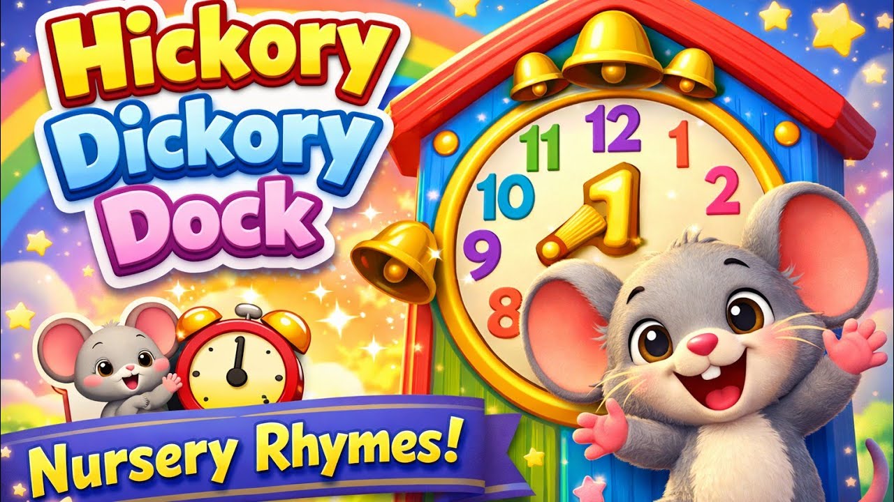 Hickory Dickory Dock 🐭⏰ | Nursery Rhymes for Kids | Baby Songs ...