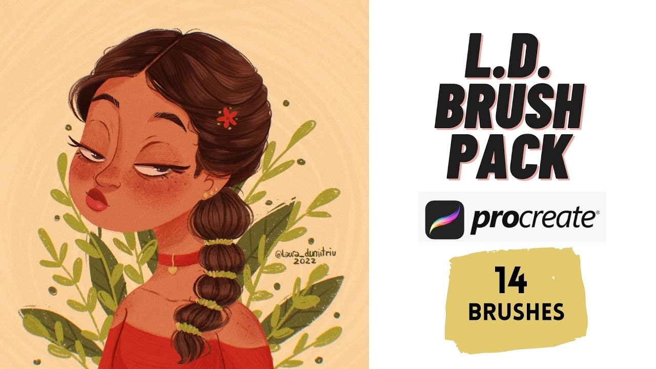L D Brush pack for Procreate