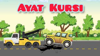 Murottal Ayat Kursi Al-Quran || Animasi Kendaraan Mobil, Truk Derek, Alat Berat, Tandem Roller