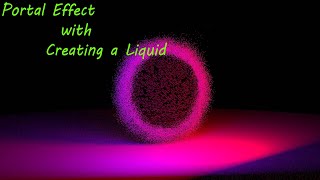 Portal Effect In Maya Fx  With  Creating A Liquid Flow