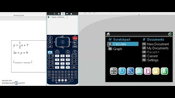 solve a linear system with nspire calculator video 2