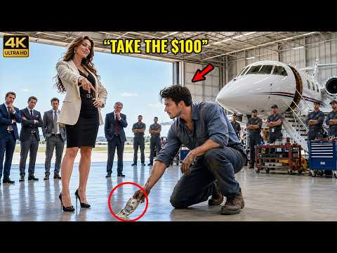 The CEO Threw a Single Dad Mechanic $100, Bet $10M He Couldn't Start Her Jet -7 Min Later, It Roared