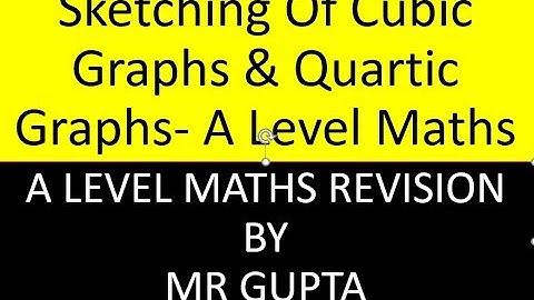 SKETCHING OF CUBIC AND QUARTIC  CURVES  A LEVEL MATHS