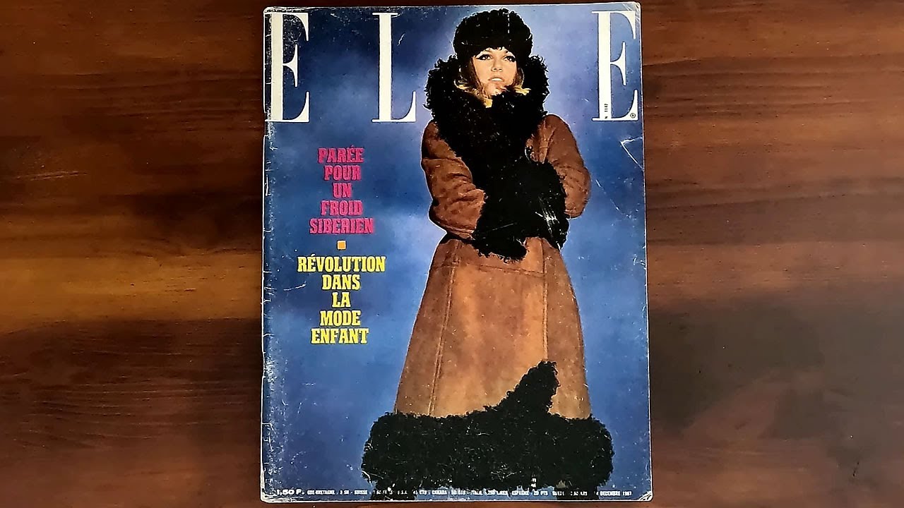 French Elle December 4, 1967 Paree pour un froid Siberien | ASMR Magazine Flip Through