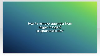 Famous How to remove appender from logger in log4j2 programmatically? Net Worth