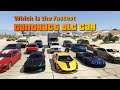 GTA V Online Which is the fastest Contract DLC car | All 17 Vehicles